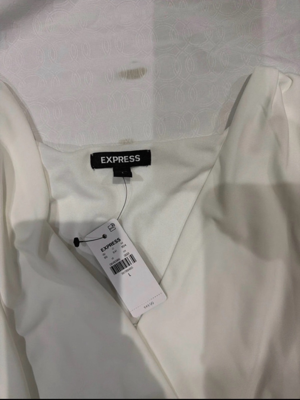Express Women's Cream V-Neck Blouse